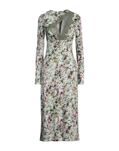 Vaillant Woman Midi dress Military green Size 6 Polyester