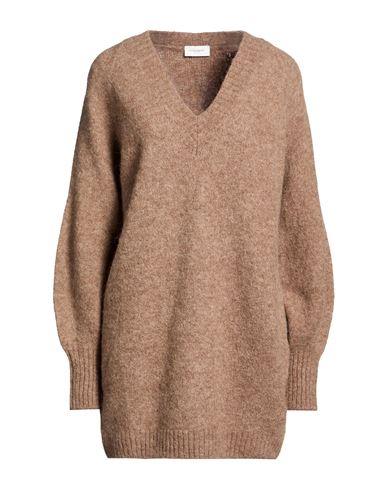 Woman Sweater Light brown Size 4 Alpaca wool, Merino Wool, Polyamide, Elastane