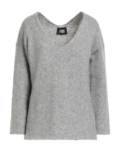 Woman Sweater Grey Size 4 Polyester, Alpaca wool, Nylon, Wool