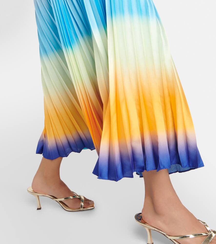 Simkhai Annita halterneck pleated midi dress