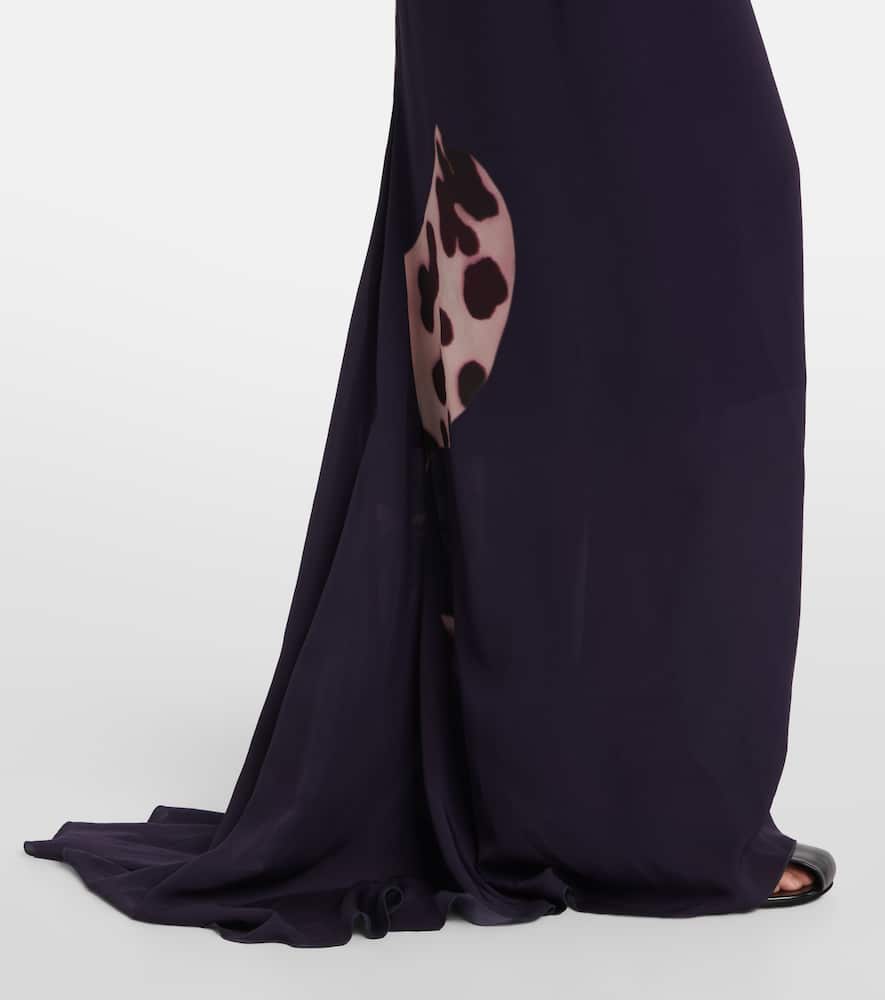 Printed maxi skirt