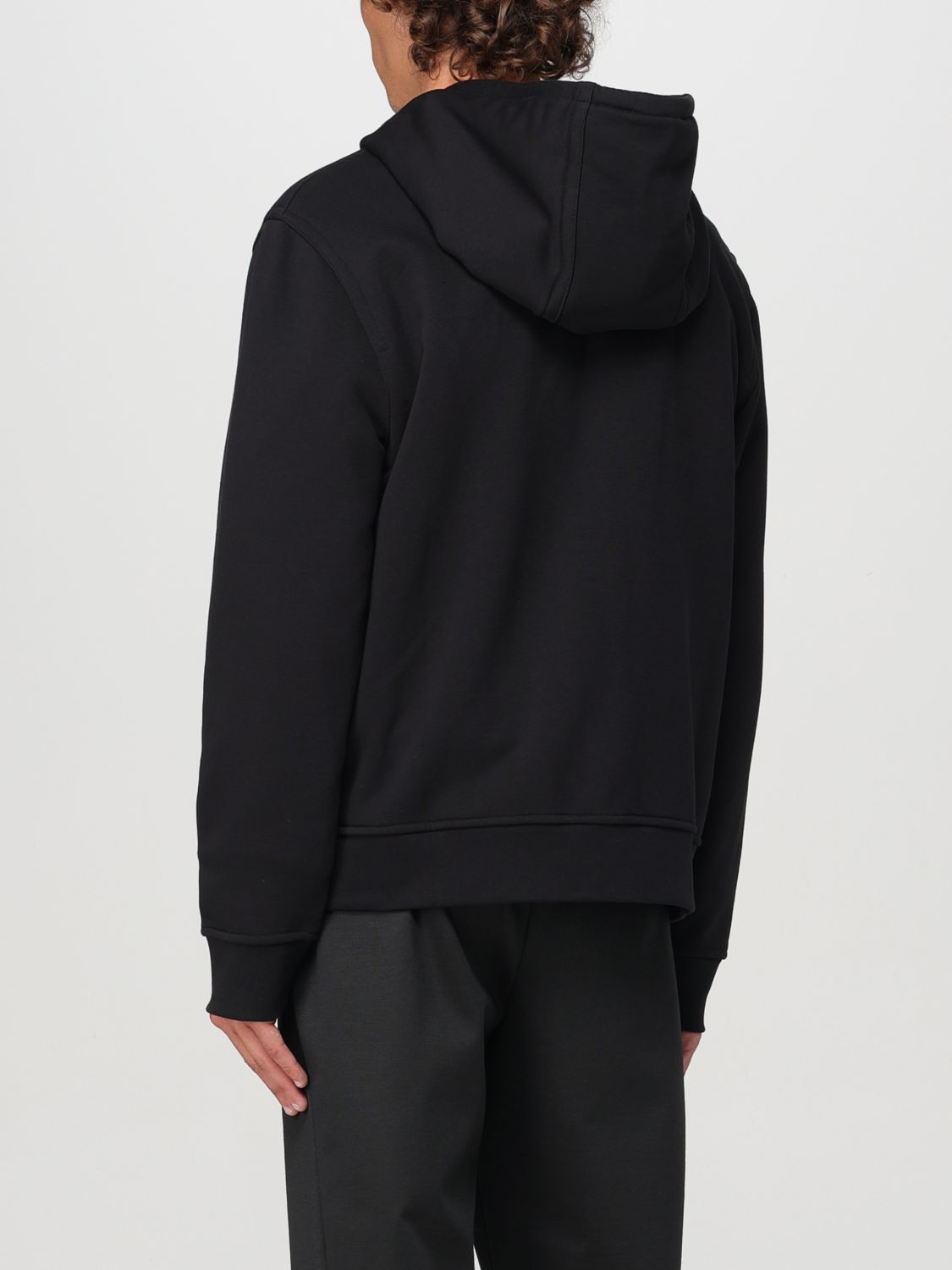 Logo-embellished crew-neck sweatshirt - Black