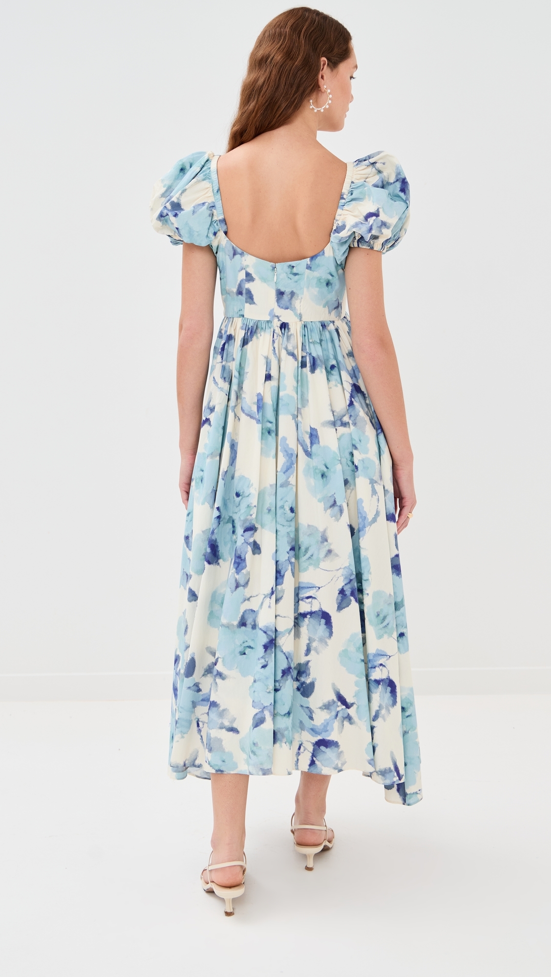 Rory Midi Dress Blue Rose