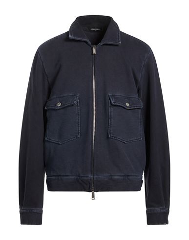 Man Jacket Midnight blue Size L Cotton