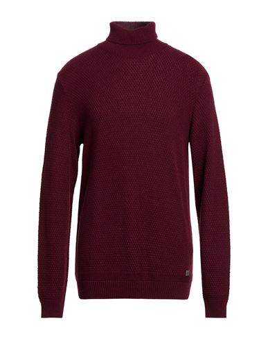Bl.11 Block Eleven Man Turtleneck Burgundy Size XXL Acrylic