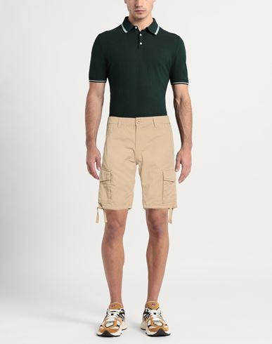 Man Shorts & Bermuda Shorts Camel Size XS Cotton
