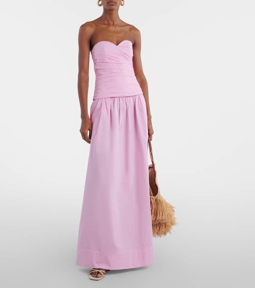 Opulence ruched cotton corset