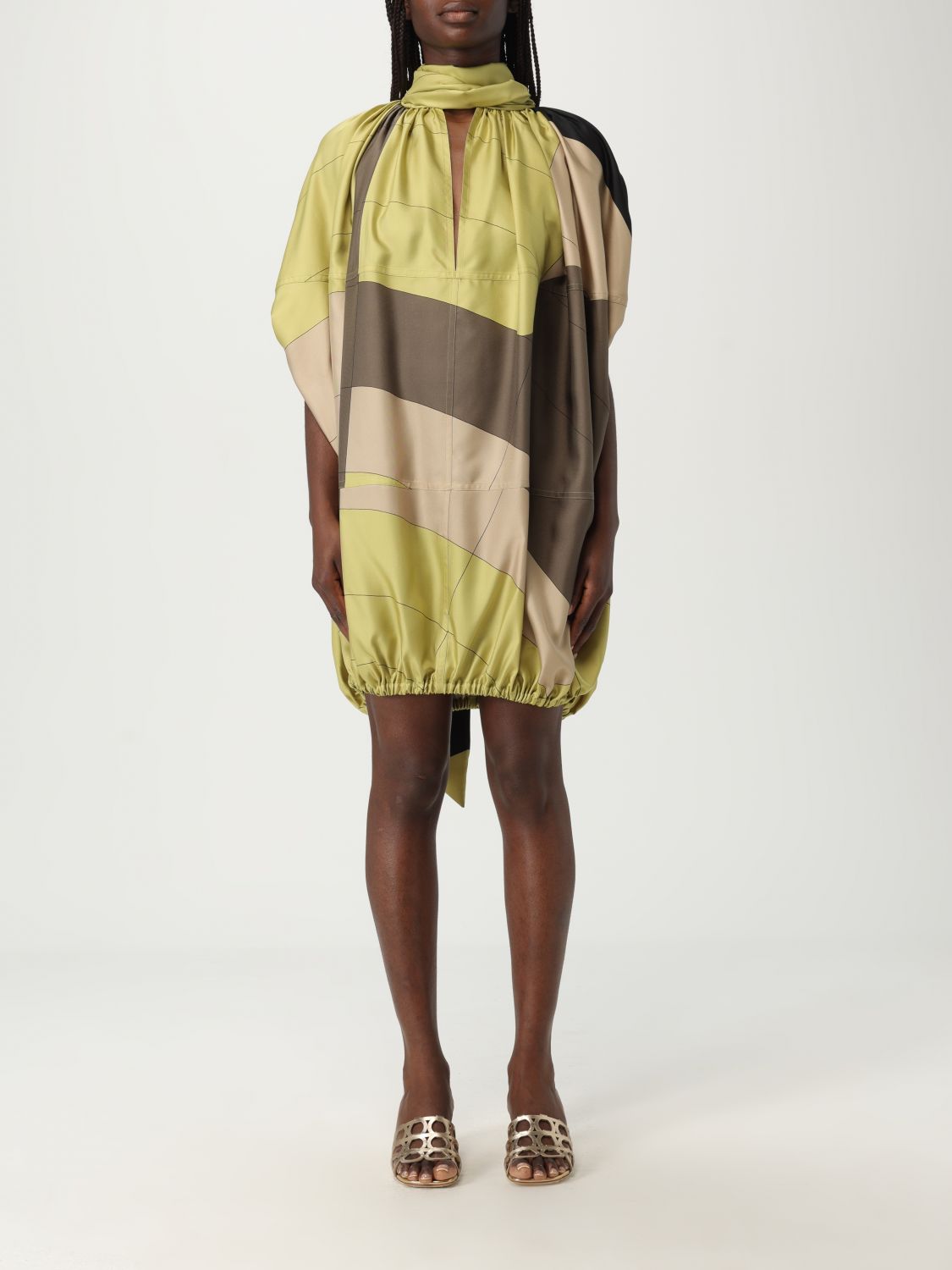 Dress FERRAGAMO Woman color Acid Green