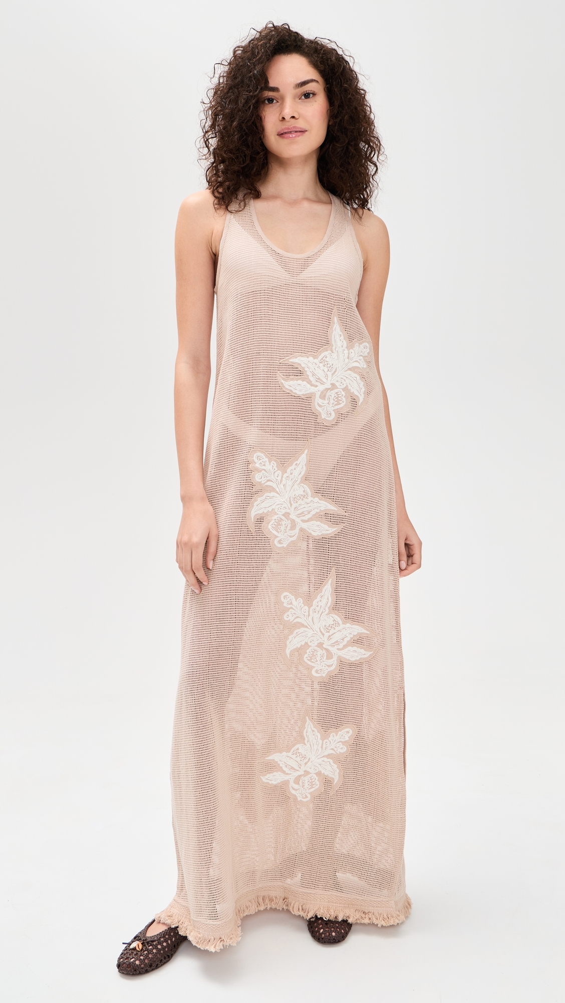Fragola Net Dress Caramel
