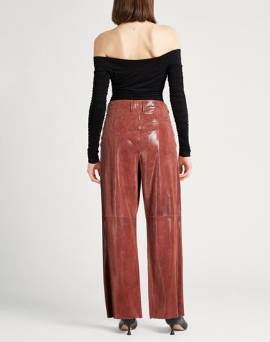 Forte_forte Woman Pants Light brown Size 2 Leather