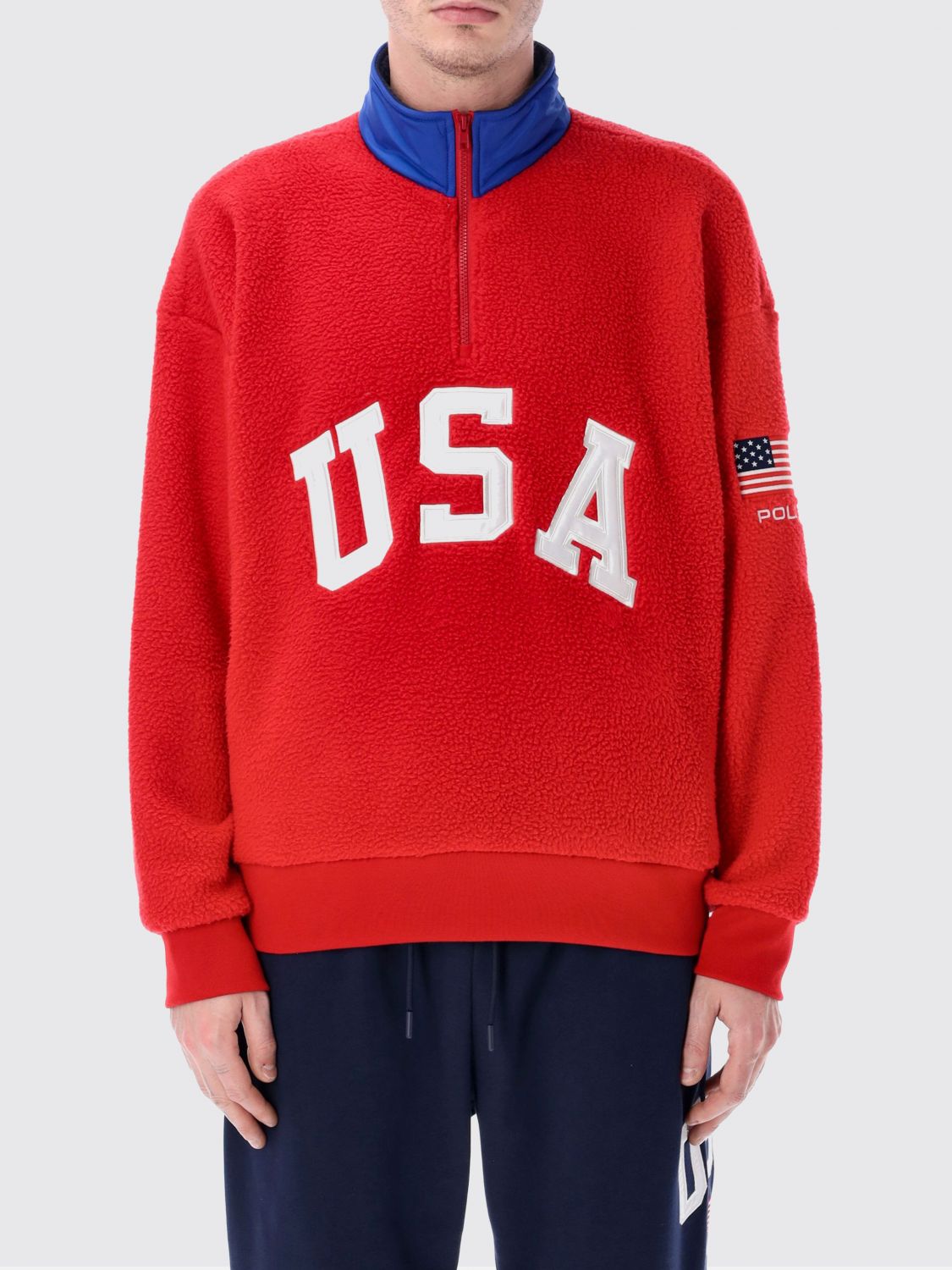 Sweatshirt Men color Blue