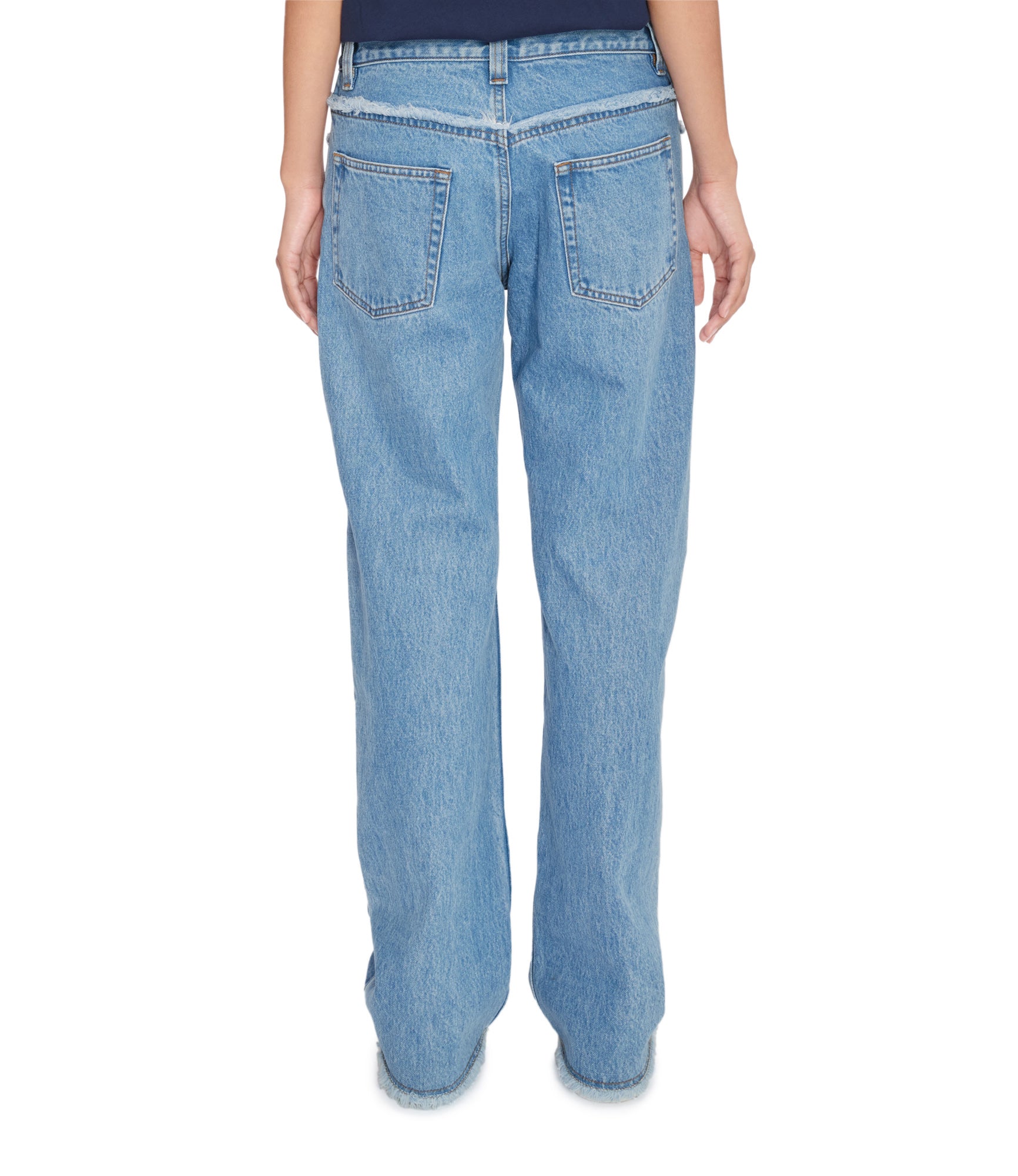 A. P.C. Relaxed Raw Edge F jeans 24 IAB - Pale blue