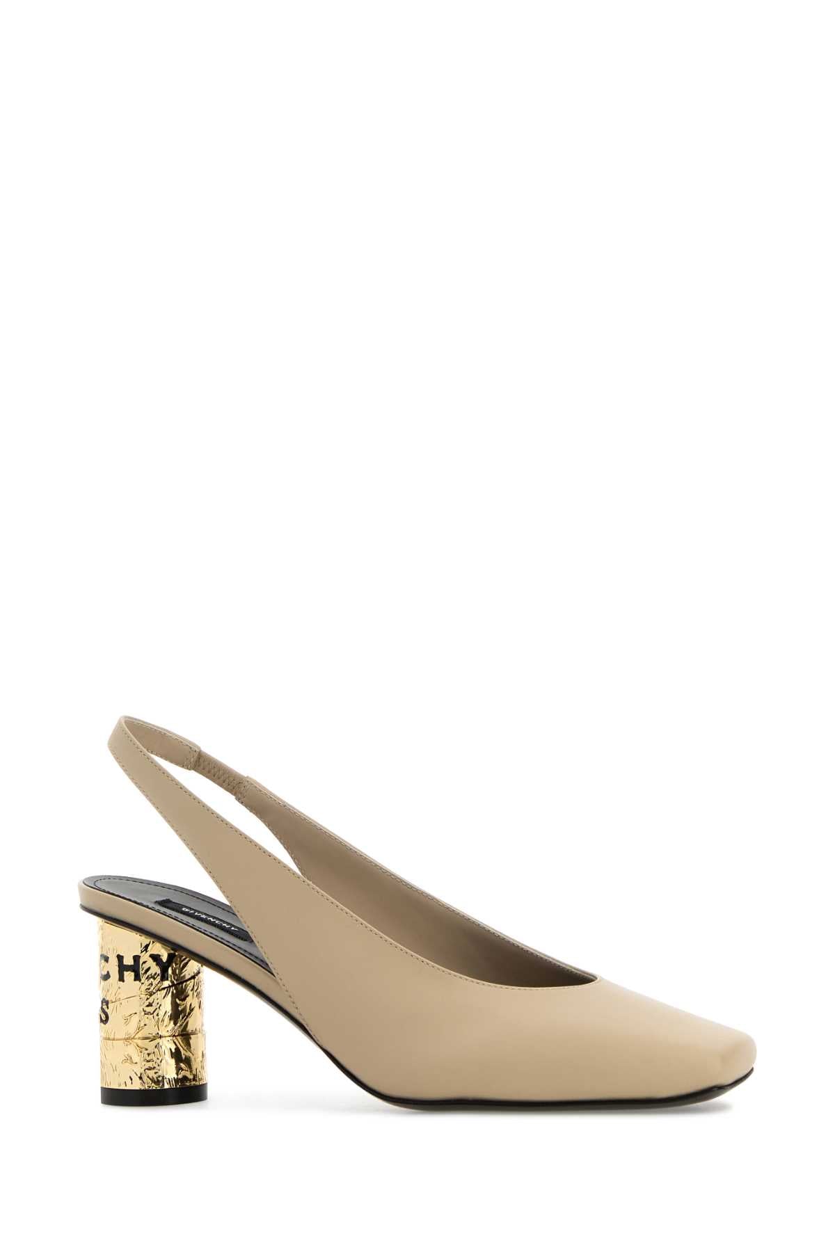 Givenchy Beige Leather Tape Pump
