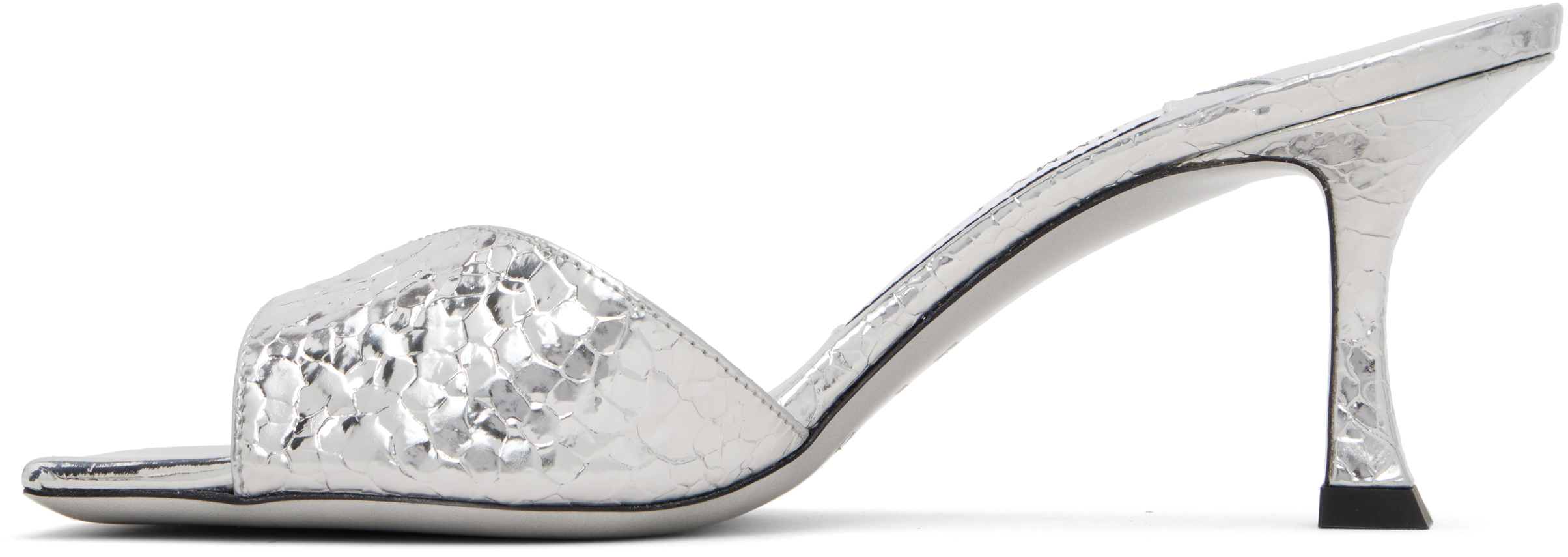 Silver Skye 70 Heeled Sandals