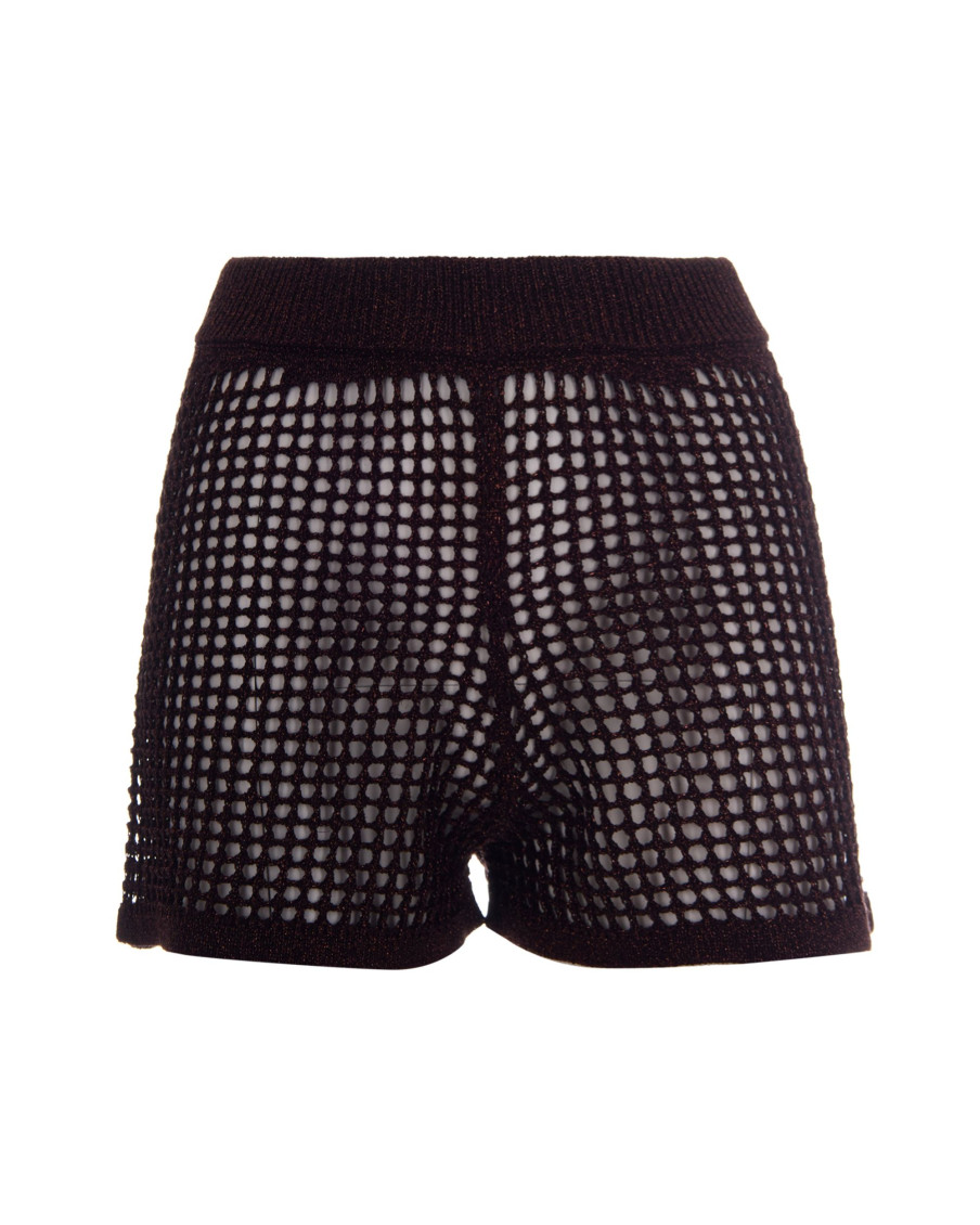 Brown Crochet Shorts