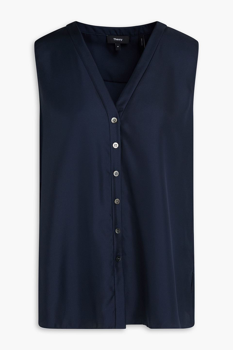 Silk-twill vest - Blue - M