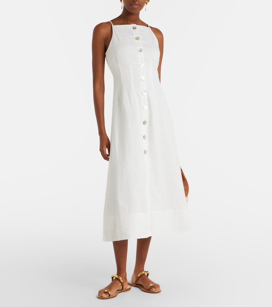 Georges linen midi dress