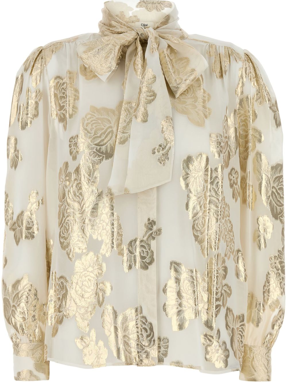 HT02 gathered blouse - White