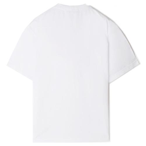 Compass-print cotton T-shirt - White