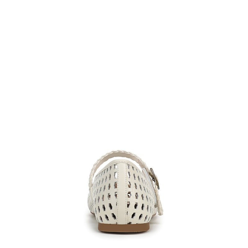 Women's Alameda Woven Mary Jane Flat Shoes (Ivory Woven Leather)