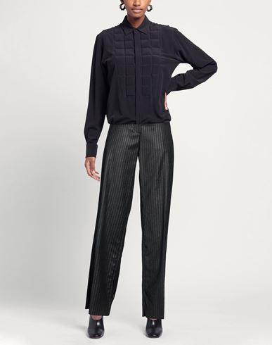Woman Pants Black Size 6 Virgin Wool, Elastane