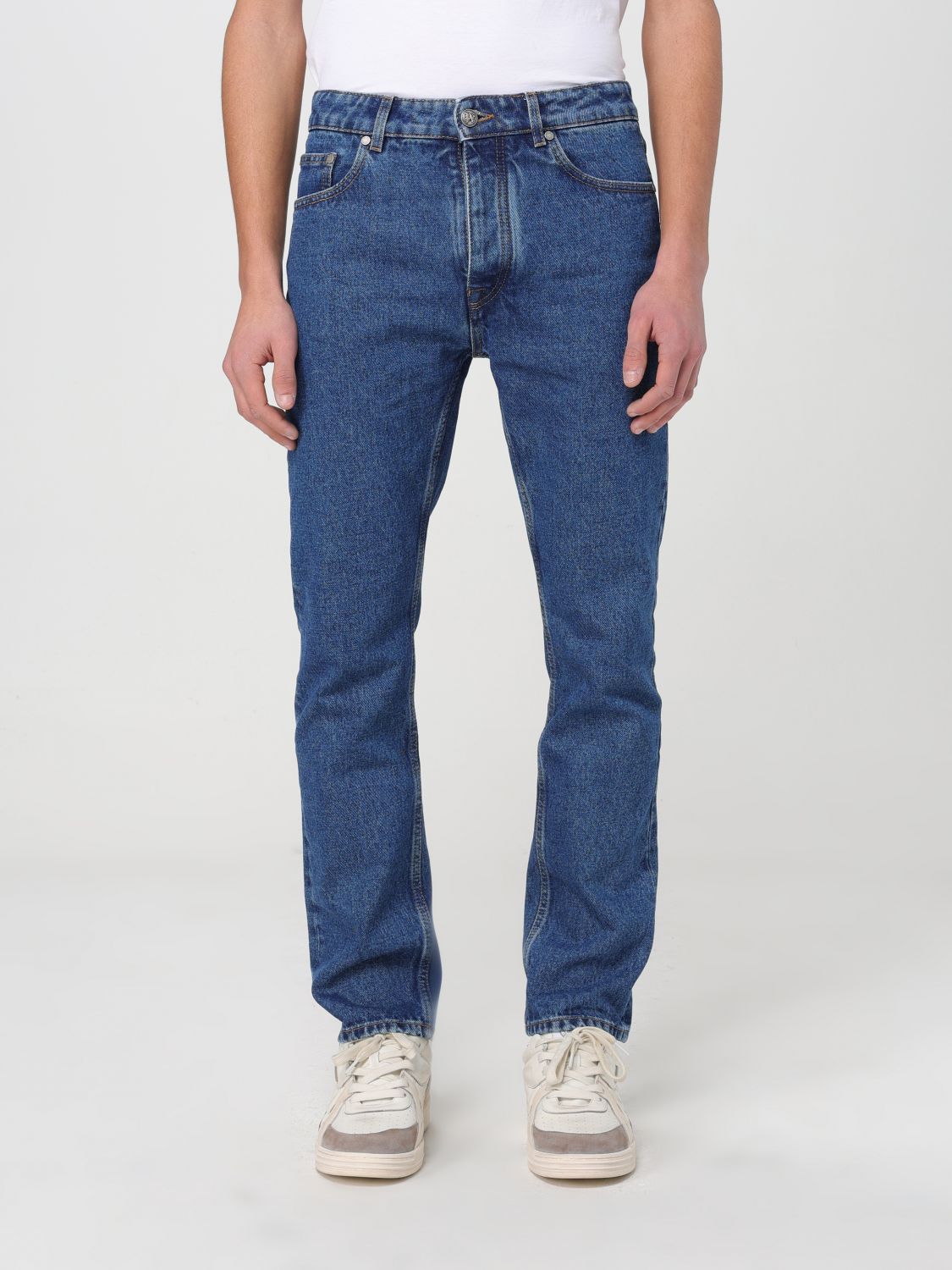 Jeans Men color Gnawed Blue