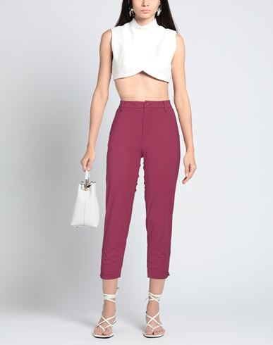 Virna Drò Woman Pants Magenta Size 6 Polyester, Elastane