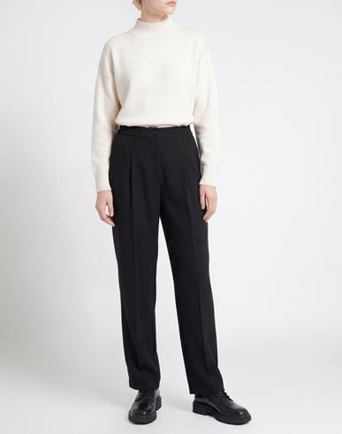 Woman Pants Black Size 14 Polyester, Recycled polyester