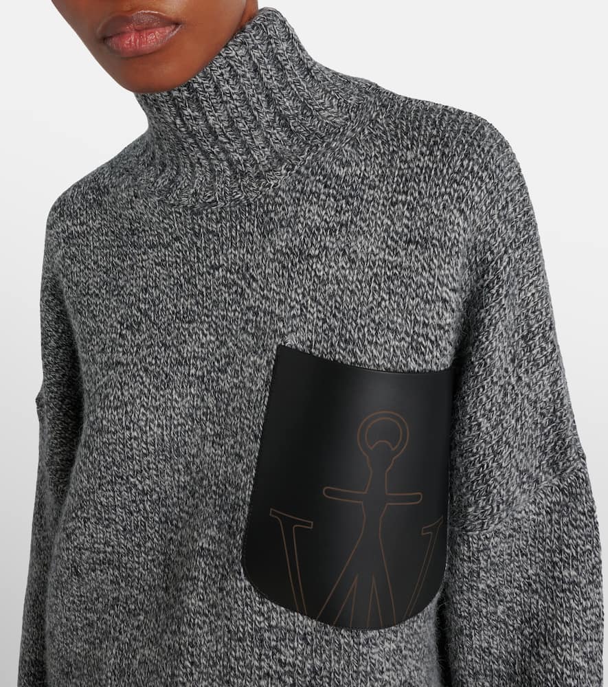 Wool and alpaca-blend turtleneck sweater