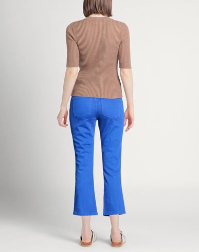 Luckylu Milano Woman Jeans Bright blue Size 4 Cotton, Elastane