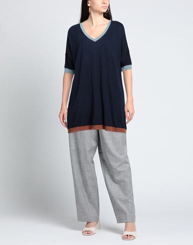 In Bed With You Woman Sweater Navy Size M Cotton, Viscose