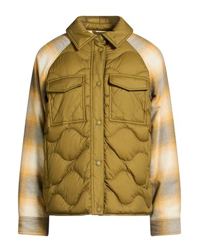 Woman Puffer Sage green Size XXS Polyamide, Wool, Polyester