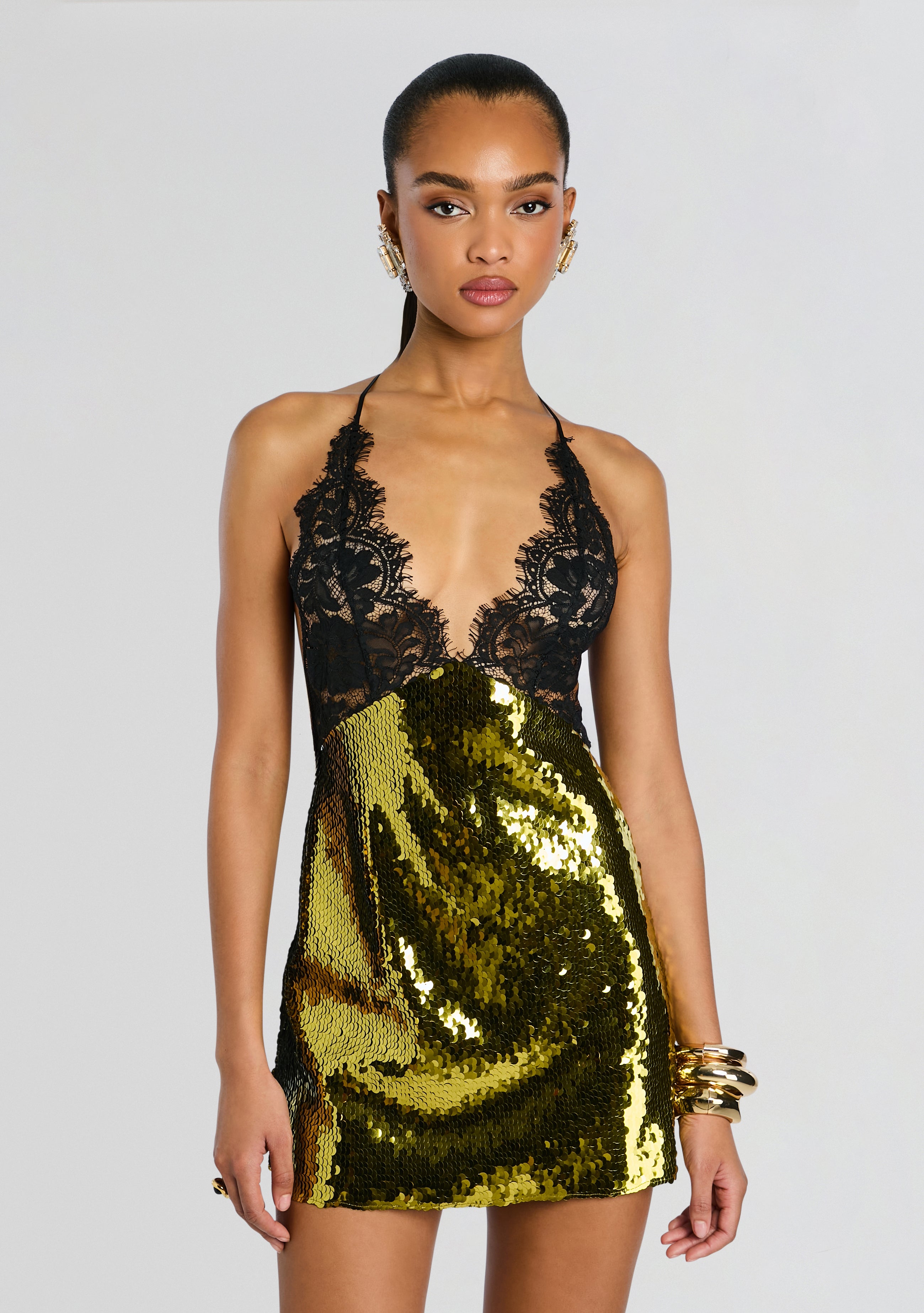 Edda Lace Embellished Dress