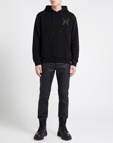 Man Sweatshirt Black Size XXL Cotton, Polyester