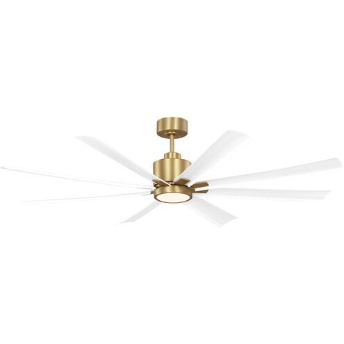 Burnished Brass 65" Ceiling Fan from the Flera Smart 65 LED Collection