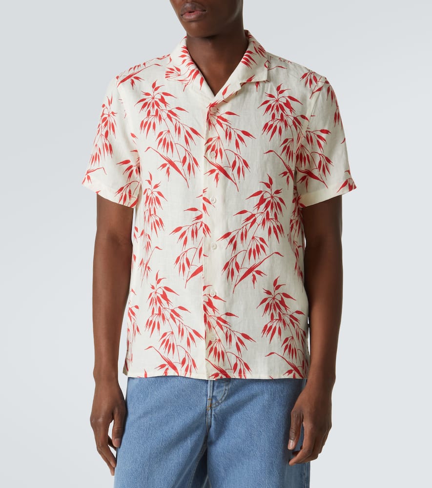 Hibbert printed linen shirt