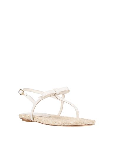 Woman Thong sandal Off white Size 10.5 Leather
