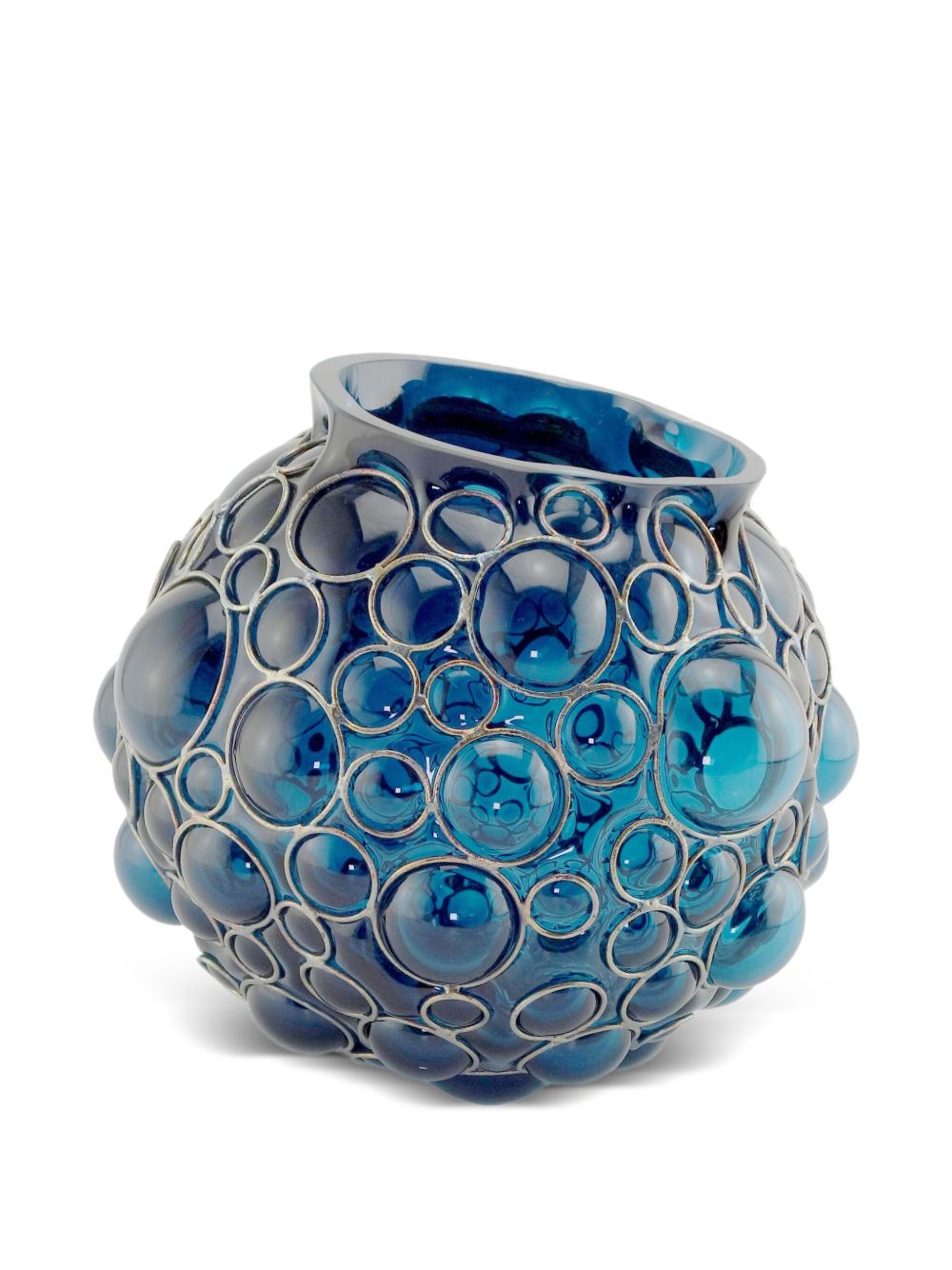 Champagne Ball vase (18cm) - Blue
