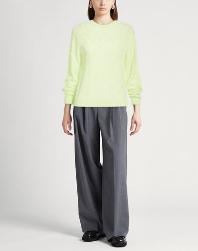 Easy Woman Sweater Lime green Size 6 Alpaca wool, Polyamide, Virgin Wool