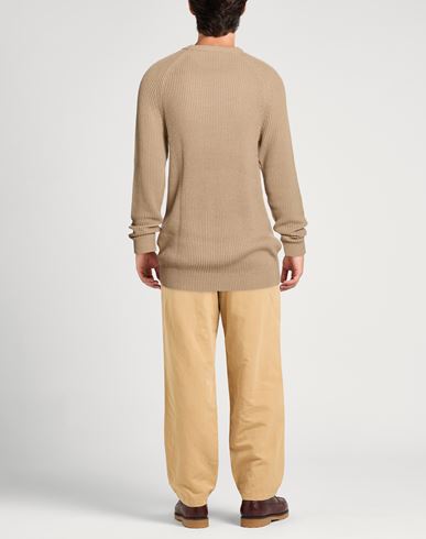 Man Sweater Beige Size XL Acrylic, Cotton