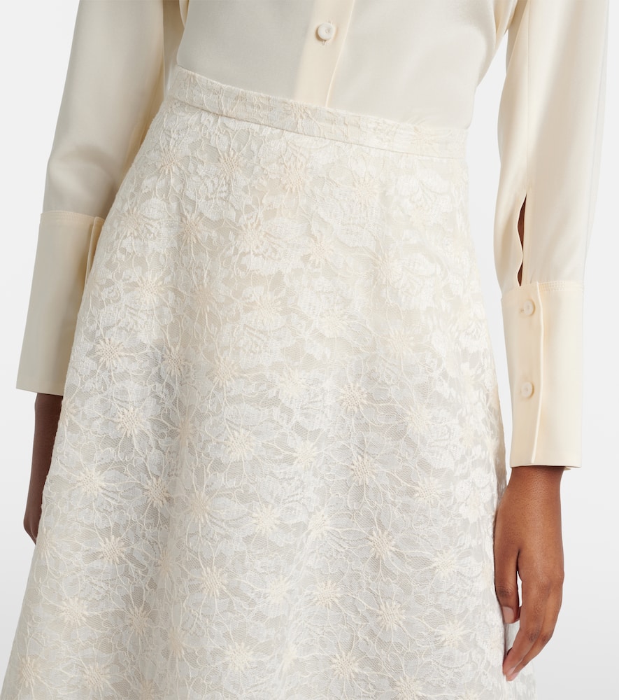 Avena embroidered midi skirt