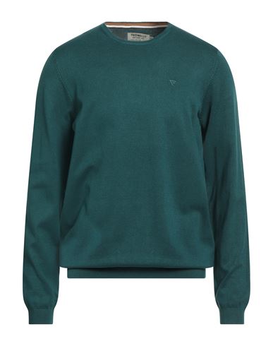 Man Sweater Deep teal Size XXL Viscose, Polyamide