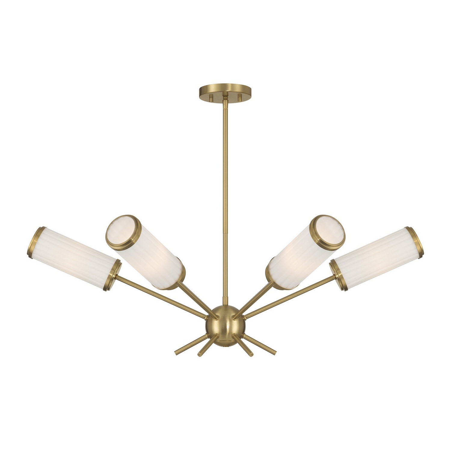 Denison 6-Light Chandelier in Warm Brass by Dann Foley