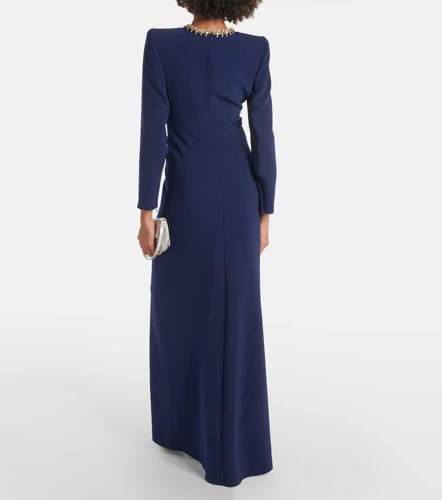 Jenny Packham Electra embellished crêpe gown
