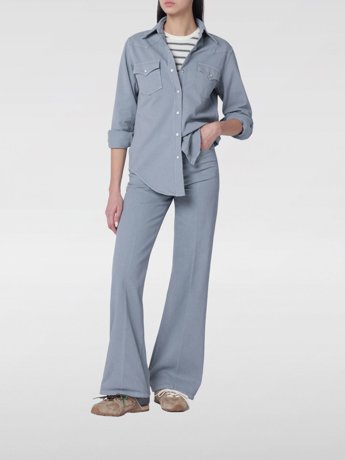 A. P.C. Jeans Woman color Blue