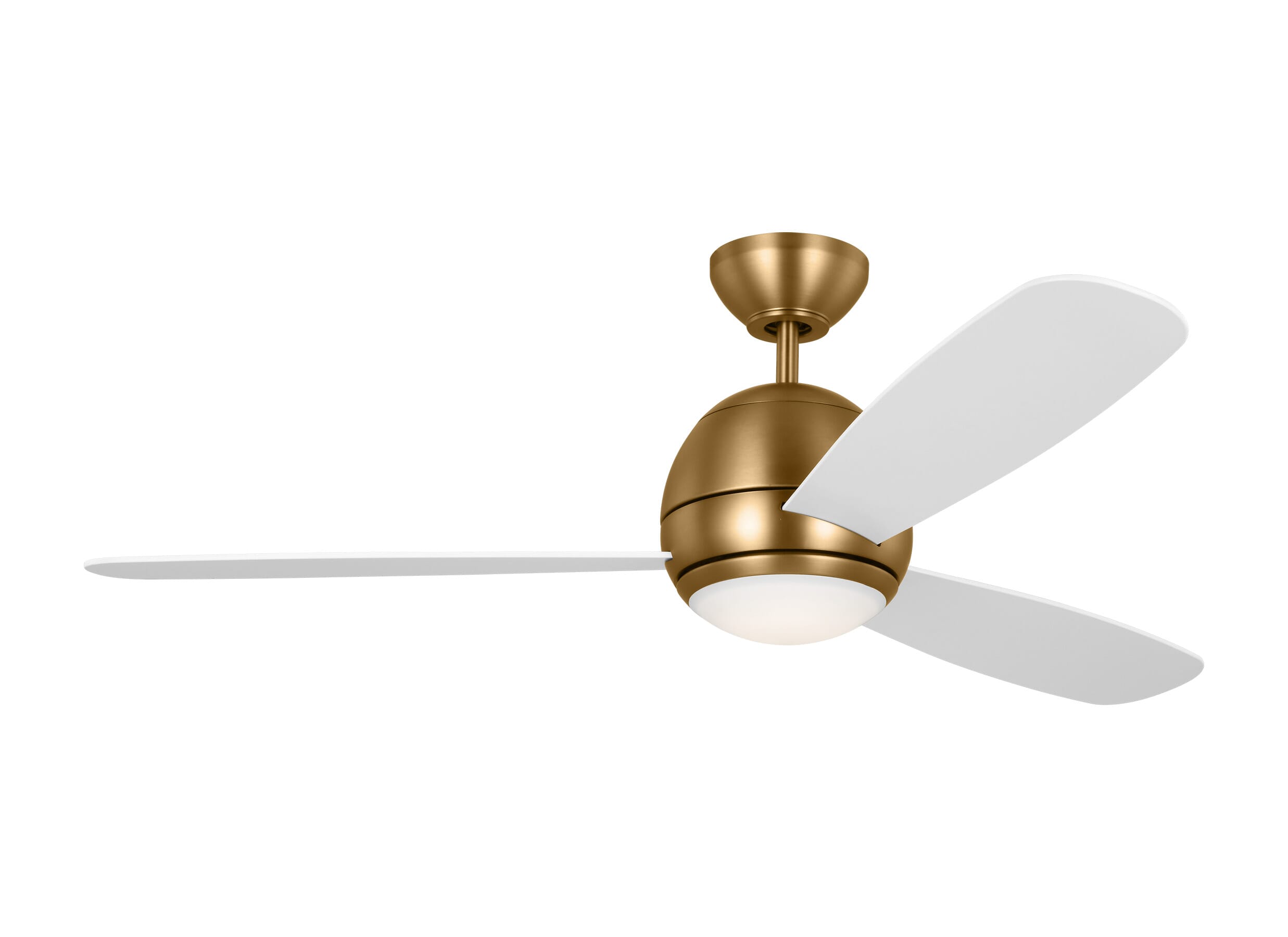 Satin Brass 52" Ceiling Fan from the Orbis Collection