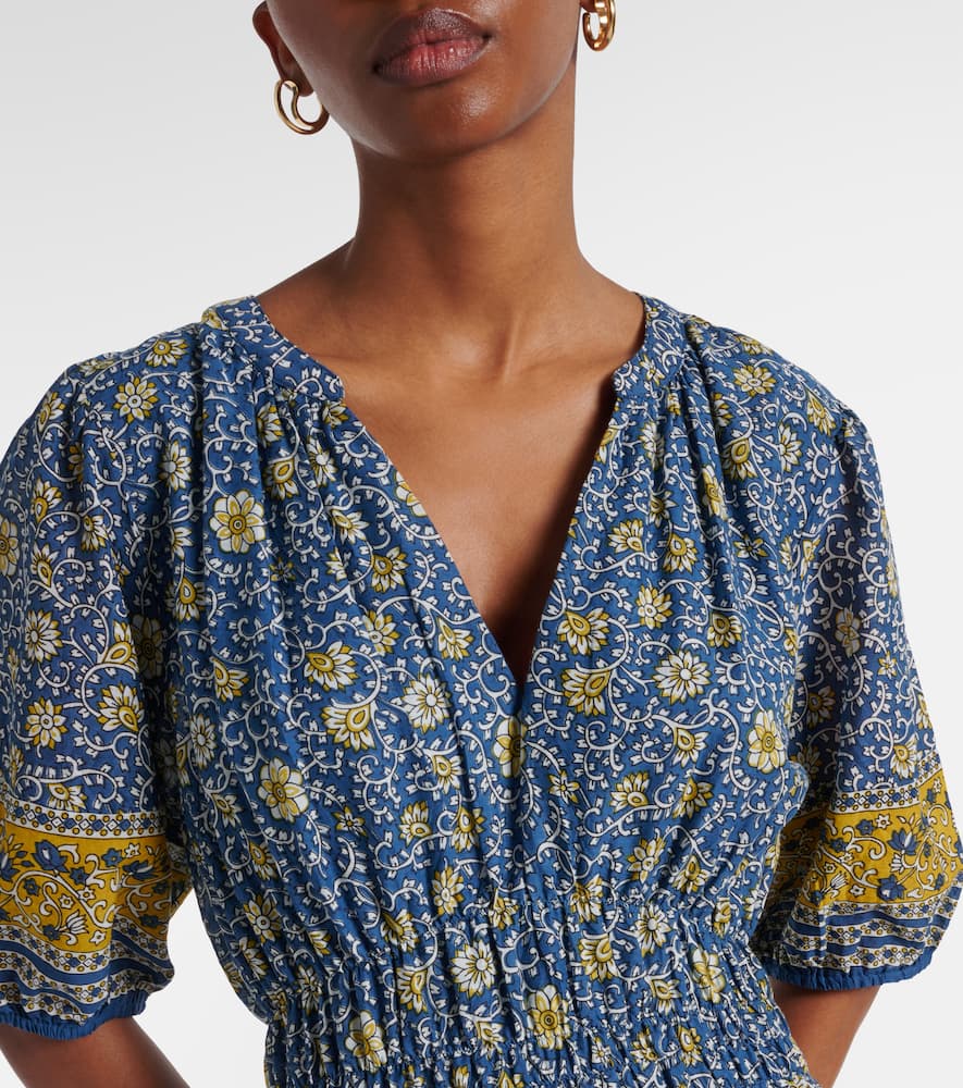 Natalia floral cotton maxi dress
