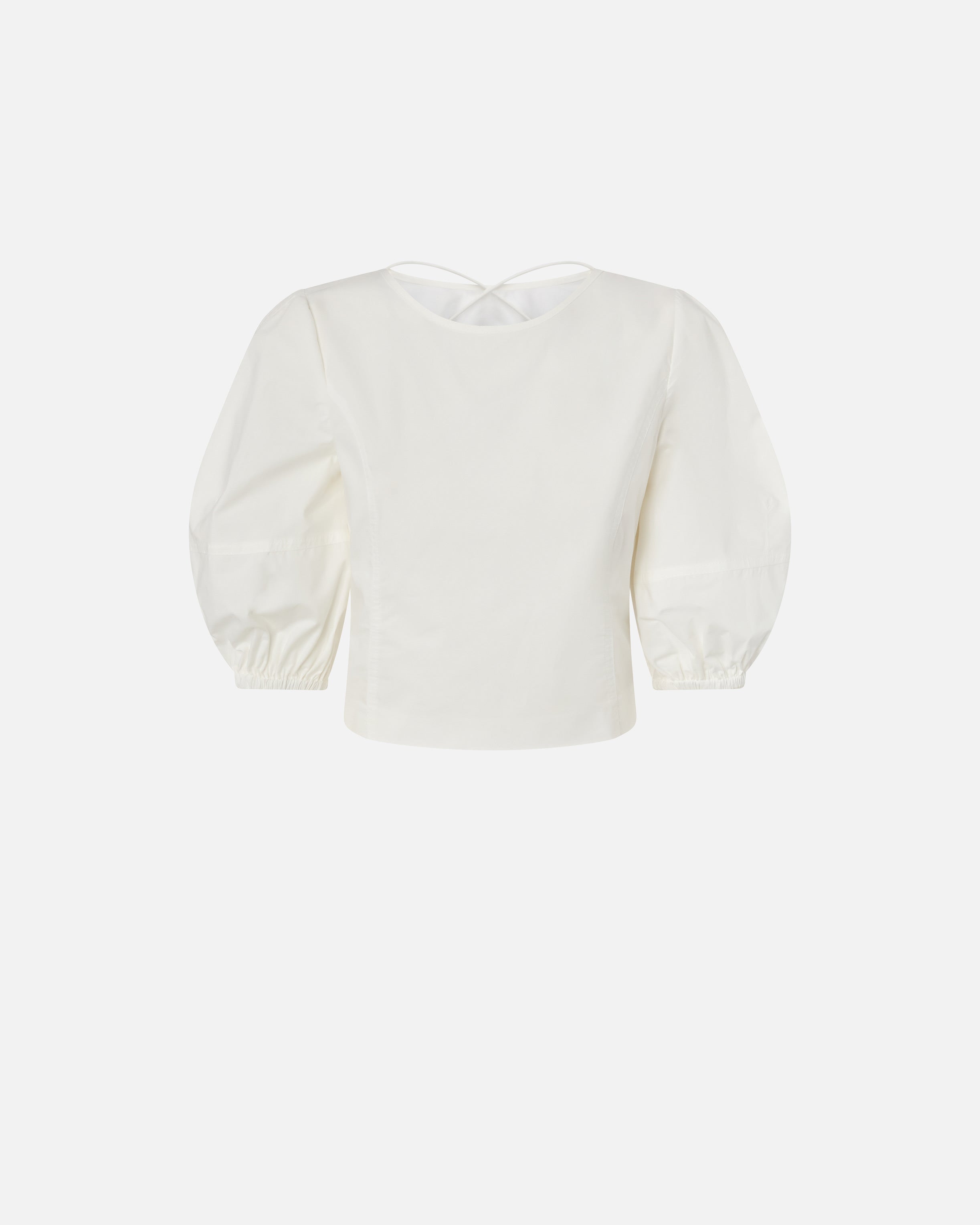 Cropped backless blouse - 36
