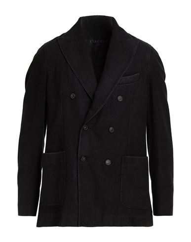Man Blazer Charcoal Size 36 Virgin Wool, Polyamide