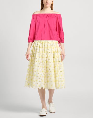 Woman Top Fuchsia Size 10 Cotton, Polyamide, Elastane